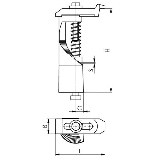 Stufenpratze Nr. 7000 Gr. 3x16mm AMF