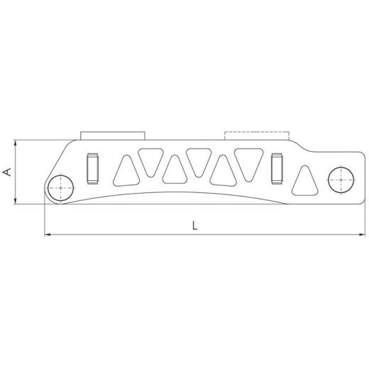 Spanneisen Nr.6311 f.T-Nut 36mm L.315mm Spannschraube M30x36x315mm AMF