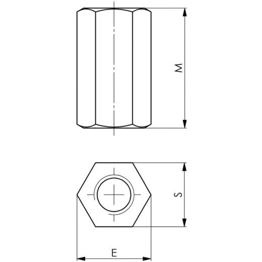 Verlängerungsmutter Nr. 6334 M27 SW 41mm AMF