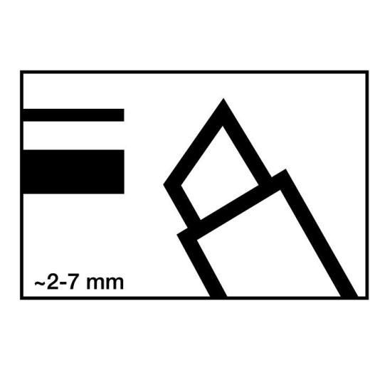Permanentmarker 500 rot Strich-B.2-7mm Keilspitze EDDING | 10 Stück