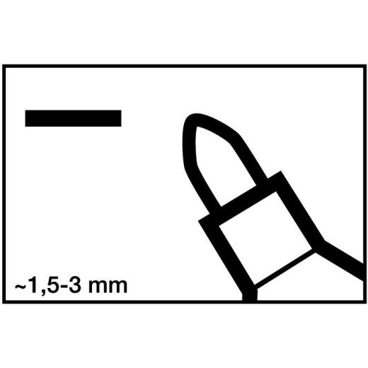 Permanentmarker 3000 schwarz Strich-B.1,5-3mm Rundspitze EDDING | 10 Stück