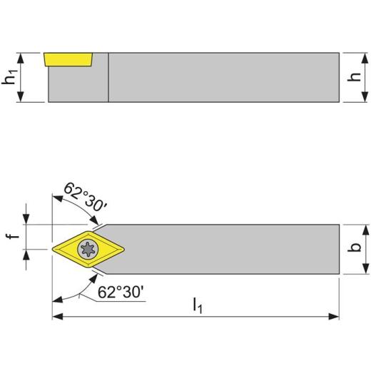 Klemmdrehhalter SDNCN2020K11 vern.Außen TECWERK