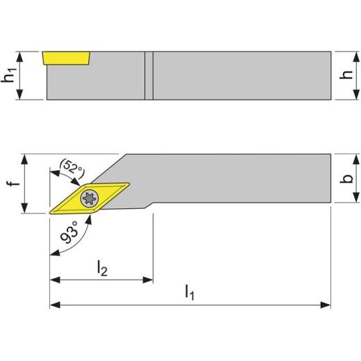 Klemmdrehhalter SVJCL2020K16 li.vern.Außen TECWERK