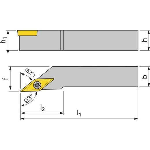 Klemmdrehhalter SVJBR2020K16 re.vern.Außen TECWERK