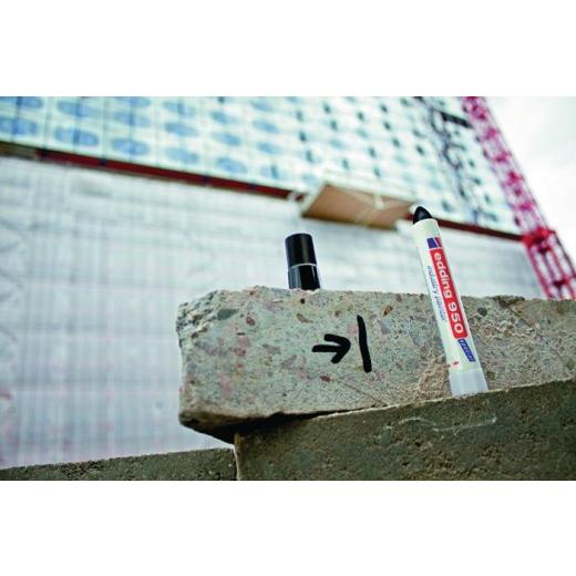 Industrie-Pastenmarker 950 schwarz Strich-B.10mm Rundspitze EDDING | 10 Stück