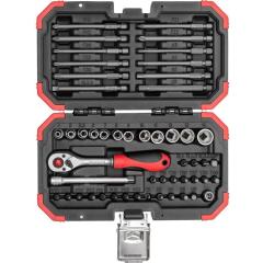 Bit-/Steckschlüsselsortiment R33003051 51-tlg.1/4 Zoll SW 4-14 mm | Z.72 GEDORE RED