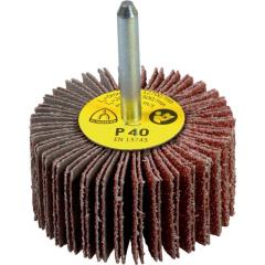 Fächerschleifer KM 613 Ø40xH20mm K.100 Korund Schaft-D.6mm KLINGSPOR | 10 Stück