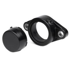 Flanschlagergehäuse TFL207 -BLACK 72 mm oval ZEN
