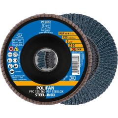 Fächerscheibe X-LOCK PSF Z STEELOX D.125mm K.60 kon.INOX ZK Z PFERD | 10 Stück