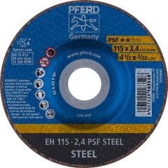 Trennscheibe PSF STEEL D115x2,4mm gekr.STA Bohr.22,23mm PFERD | 25 Stück