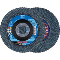 Fächerscheibe POLIFAN Z SGP CURVE STEELOX D.125mm K.40 INOX ZK Ausf.L PFERD | 10 Stück