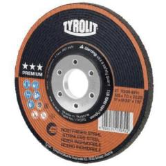 Schruppscheibe PREMIUM D125xS7mmKörnung 30 gekr.Bohr.22,23mm TYROLIT | 10 Stück