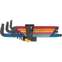 Winkelschraubendrehersatz 950/9 Hex-Plus Multicolour Imperial 2 9-tlg.zöllig