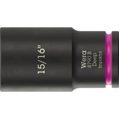 Steckschlüsseleinsatz 8790 B Impaktor Deep 3/8 Zoll 15/16 Zoll L.63mm WERA