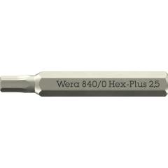 Bit 840/0 Micro 2,5 mm | Länge 30 mm | WERA | 10 Stück