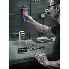 Winkelschraubendrehersatz 950/9 Hex-Plus Multicolour 3 10-tlg.metrisch