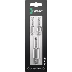 Verbindungsteilset 870/4/7 Set A SB Antriebs-4-KT.1/4/3/8/1/2 Zoll L.WERA