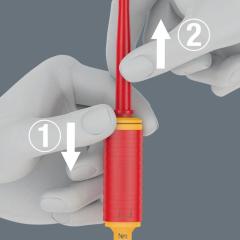 Drehmomentschraubendreher 7400 VDE 1,7-3,5 Nm 6-kant-Aufnhame 9mm WERA