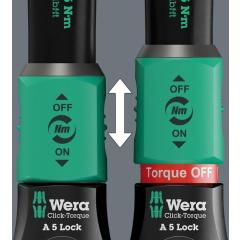 Drehmomentschlüssel Click-Torque Lock A 5 1/4 Zoll 2,5-25 Nm WERA