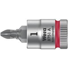 Schraubendrehereinsatz 8751 A Phillips 1/4 Zoll Kreuzschlitz PH PH 1 L.28mm WERA