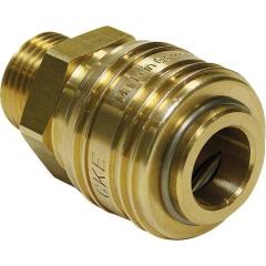 Schnellver.Kup.BSPP-Gewinde/G-Gewinde m.AG MS NBR Gew.1/2 Zoll