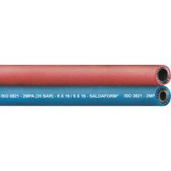 Zwillingsschlauch SALDAFORM® Wandst.3,5mm AD 15,0mm L.50m TEGUMA | 50 Stück