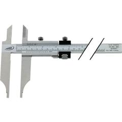 Werkstattmessschieber DIN862 300mm m.Spitzen u.FE Schnabel-L.90mm PREISSER