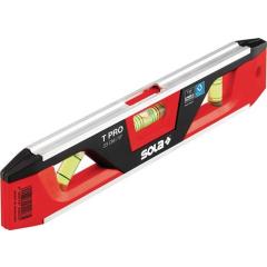 Torpedowasserwaage T PRO 23cm Aluminium/ABS Ku.rot/schwarz 1 mm/m 1 mm/m SOLA