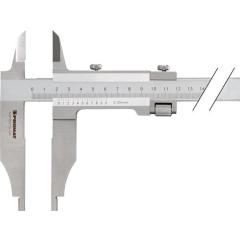 Werkstattmessschieber DIN862 250mm m.Spitzen Schnabel-L.75mm PROMAT