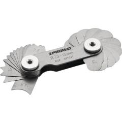 Radienschablone 1,0-7mm Bl. 17 St. TECWERK