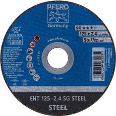 Trennscheibe SG STEEL D125x2,4mm ger.STA Bohr.22,23mm PFERD | 25 Stück