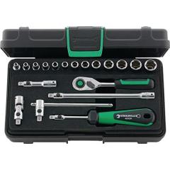 Steckschlüsselsatz 40/13/6QR 19-tlg.1/4 Zoll SW 3,5-13mm Z.80 6KT STAHLWILLE