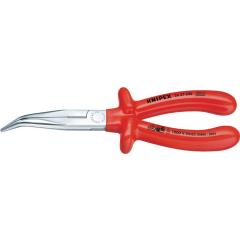 Flachrundzange L.200mm Form 2 40Grad gew.VDE tauchisol.KNIPEX