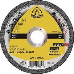 Trennscheibe A 660 R Supra D115x1mm ger.INOX Bohr.22,23mm KLINGSPOR | 25 Stück