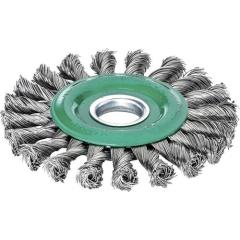 Zopfrundbürste D.125mm Bohr.Drahtstärke 0,5mm VA 14mm 12500min-¹ LESSMANN