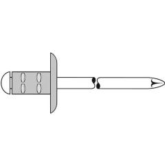 Blindniet PolyGrip® Nietschaft dxl 4,8x17,0mm K16 Alu/Stahl 25 St.GESIPA