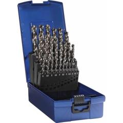 Spiralbohrersatz DIN 338 Typ TFL D.1-13x0,5mm HSS-Co5 fasennitr.25tlg.TECWERK