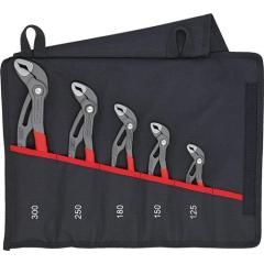 Zangensatz Cobra®-Set Inh.5-tlg.grau atram.Rolltasche KNIPEX