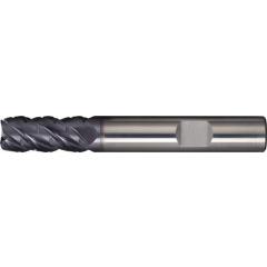 Schaftfräser DIN 6527L Typ NF-UNI D.5mm VHM TiAlN 45Grad HB Z.4 lang TECWERK