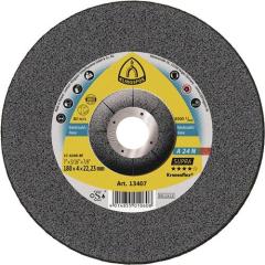 Schruppscheibe A 24N Supra D115xS6mm gekr.INOX Bohr.22,23mm KLINGSPOR | 10 Stück