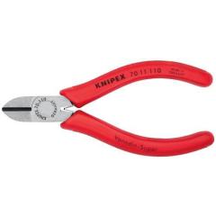 Seitenschneider L.110mm Kopf pol.Ku.-Überzug max.1,2mm KNIPEX
