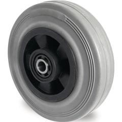 Ersatzrad D.80mm Trgf.70kg VG grau Achs-D.8mm Nabenl.40mm TECWERK