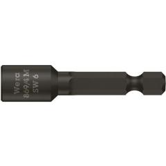 Steckschlüsseleinsatz 869/4M m.6-KT.-Antr.SW 6mm L.50mm m.Magnet WERA