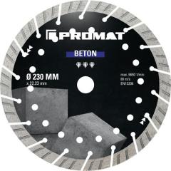 Diamanttrennscheibe BETON PRO D.230mm Bohr.22,23mm Seg.-H.15mm Seg.-S.2,8mm