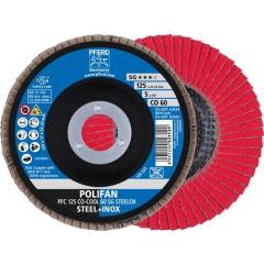 Fächerscheibe POLIFAN CO-COOL SG STEELOX D.125mm K.60 kon.INOX CO | 10 Stück