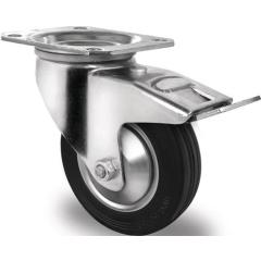 Lenkrolle m.Festst.D.200mm Trgf.205kg m.Festst.VG 135x110mm TECWERK