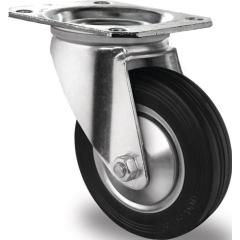 Lenkrolle D.100mm Trgf.75kg VG Platte L105xB80mm TECWERK