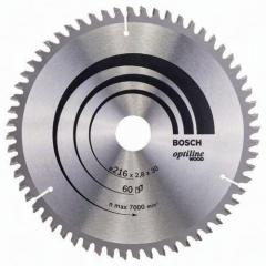 Kreissägeblatt PRO Wood AD 216mm Z.60 WZ/N Bohr.30mm Schnitt-B.2,8mm HM BOSCH