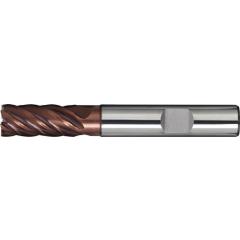 Schaftfräser DIN 6527L Ø 12 mm VHM TiAlN 35-38 Grad HB Z.6 lang TECWERK
