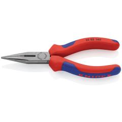 Flachrundzange L.160mm flach/rund ger.pol.Comfort-Griff KNIPEX